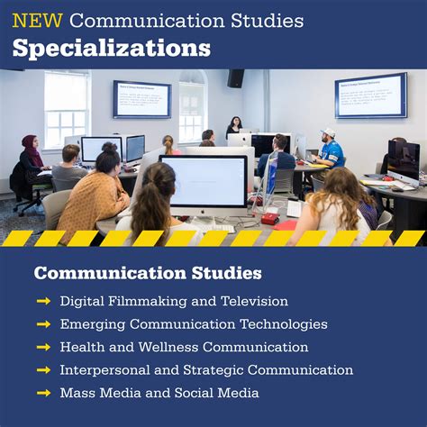 Communication Studies Introduces New Specializations School Of The