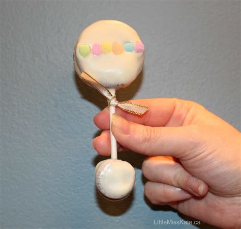 Baby Shower Dessert Ideas: Baby Rattle Oreo Pops - Little Miss Kate