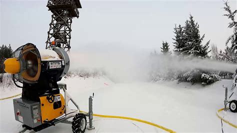 Snow Making Machines In Action Gopro 9 In 2021 Snow Making Machine