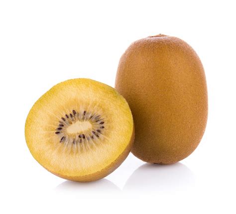 Premium Photo Gold Kiwi Fruit Isolated On White Background