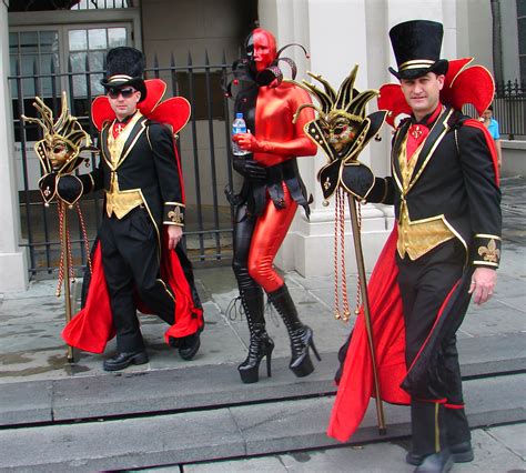 Fileblack And Red Costumes Mardi Gras In Jackson Square