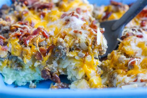 Sweet And Spicy Hash Brown And Sausage Breakfast Casserole Allys Cooking