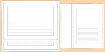All i do is replace the paper. Plain & Lined Paper Template for Kids - Border Pack