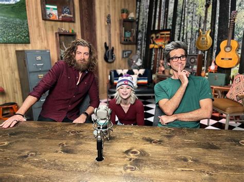 Kris Collins Kallmekris On Set With Randl Goodmythicalmorning