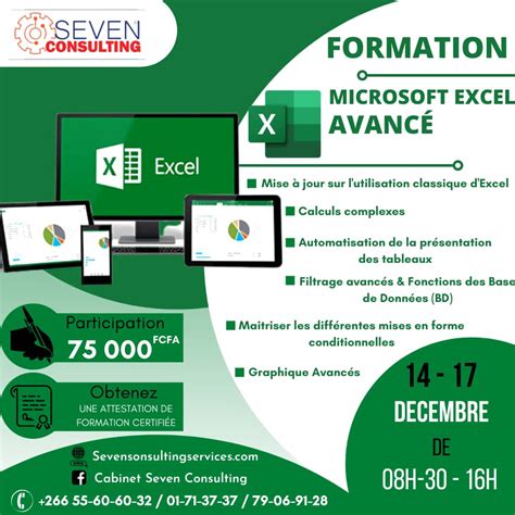 Formation Microsoft Excel Niveau Avance