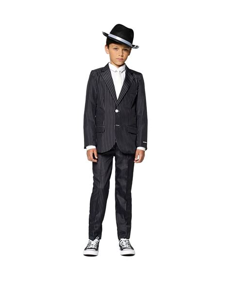 Suitmeister Big Boys Gangster Halloween Suit Black