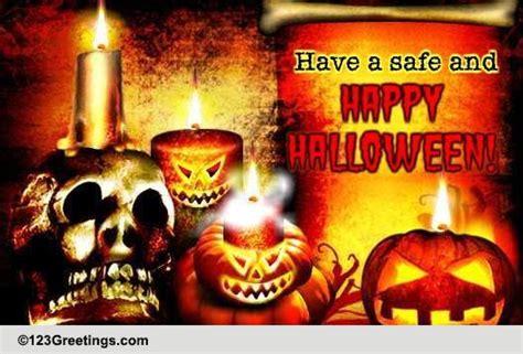As The Halloween Candles Glow Free Happy Halloween Ecards 123
