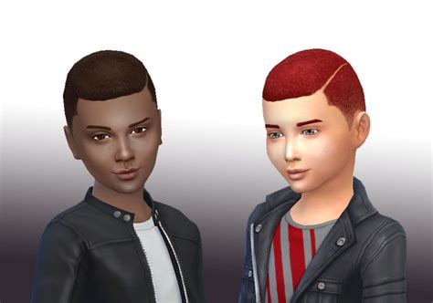 Mystufforigin Curly Parted For Boys Sims 4 Hairs Sims Hair Sims 4