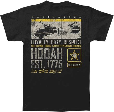 Buy Erazor Bits Hooah Mens Us Army Tshirt Integrity Honor And Courage