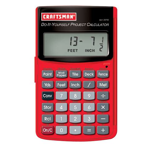 Including mortgage calculators, currency converters. Craftsman Project Calculator | Shop Your Way: Online Shopping & Earn Points on Tools, Appliances ...