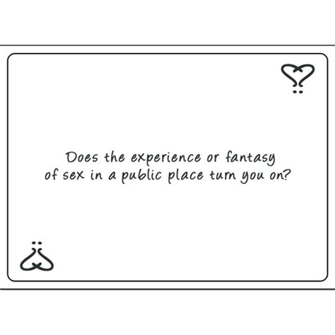 Sex Question Cards A Game For Curious Peoplen As You Like It
