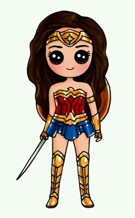 Wonder Woman Chibi Rock On Pinterest Zeichnung Mädchen