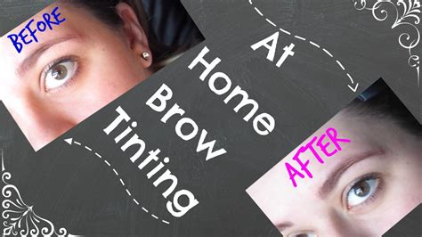 How To Brow Tint At Home Youtube