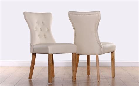 See more ideas about leather dining chairs, dining chairs, leather dining room chairs. Upholstered Oak Legs Leather Dining Chairs Place An Accent