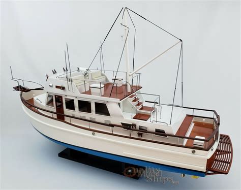 Grand Banks 42 Ready Display Handcrafted Model Boat Quality Model Ships