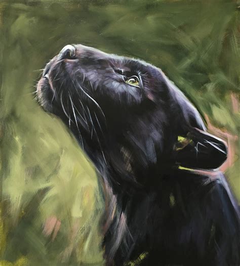 Black Panther Painting By American Wildlife Artist Aimée Rolin Hoover