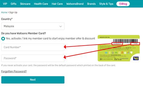 Then i enter my credit card number. Member Registration | Watsons Malaysia