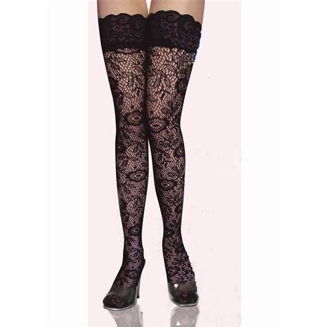Explosion Models 1pair Women Sexy Sheer Lace Top Thigh High Stockings