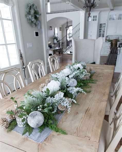 Winter Centerpiece Garland Diy Table Garland For The Holidays