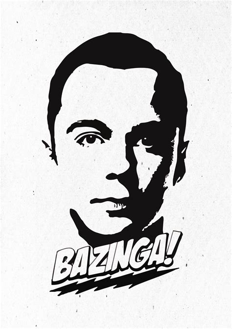 The Big Bang Theory Poster The Banyan Tee Face Stencils Cool Art