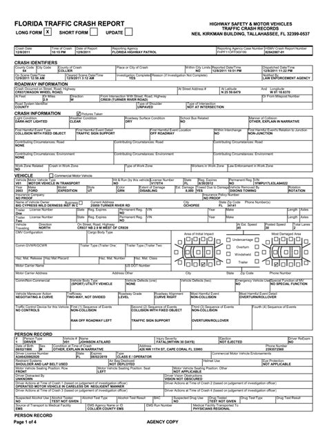 Fillable Police Report Template