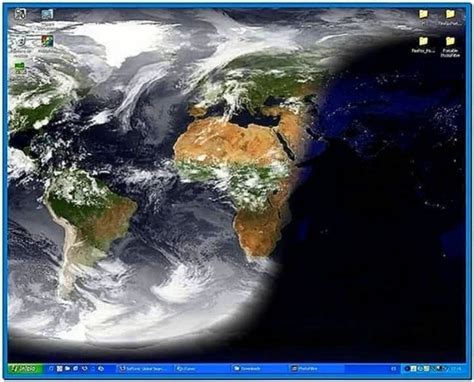 Earth Clock Screensaver Softonic Download Screensaversbiz
