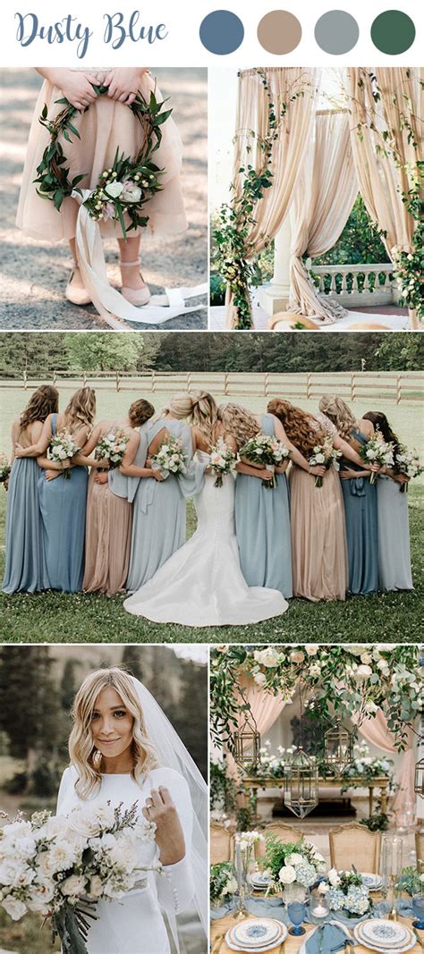 9 Ultimate Dusty Blue Color Combinations For Wedding Wednova Blog