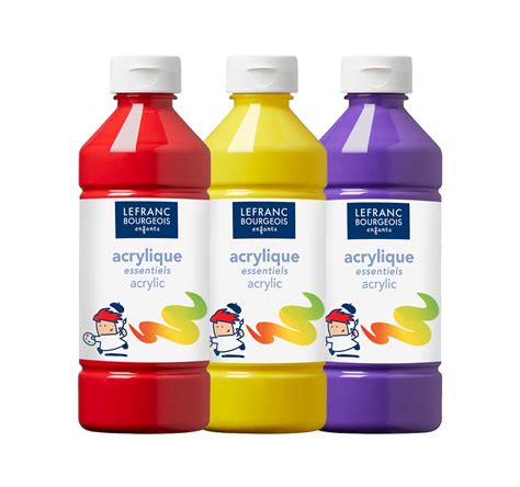 Acrylic Paint Bottles For Kids Education Lefranc Bourgeois