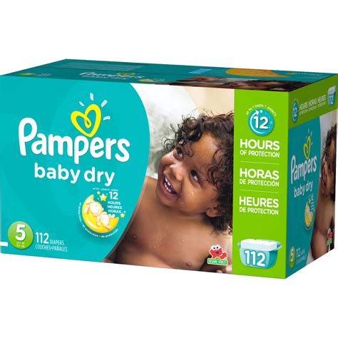 Pampers Baby Dry Diapers Size 5 27 Lb Disposable