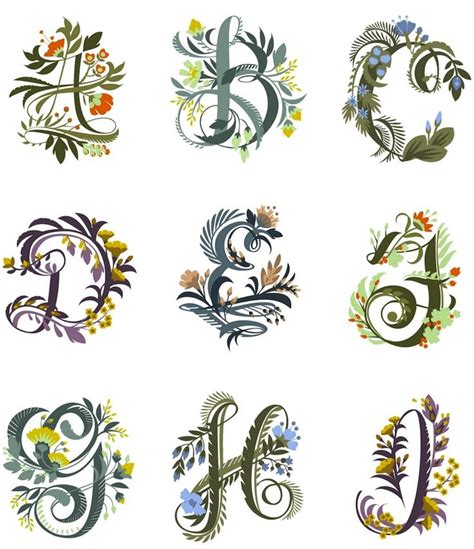 15 Flower Alphabet Font Images Flower Fonts Alphabet Letters Flower