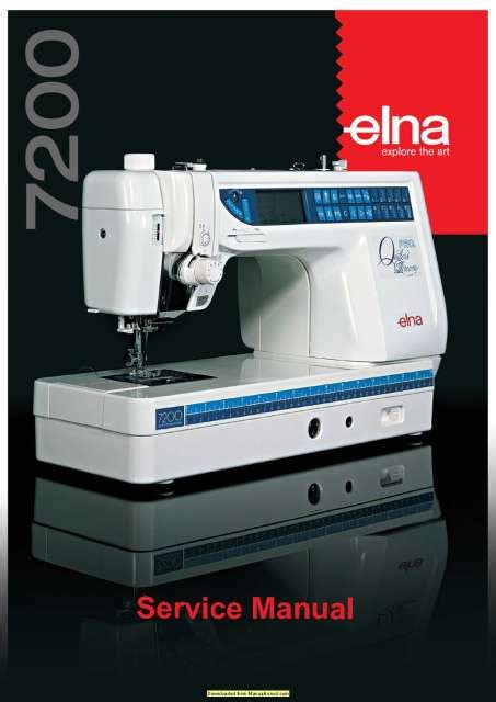Elna 7200 Pro Quilters Dream Sewing Machine Service Manual