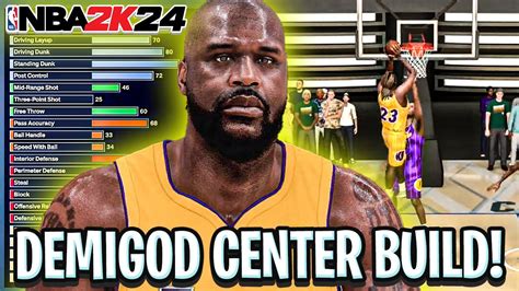 The Most Overpowered Center Build In Nba K Is Unstoppable Demigod Best Inside Center Build
