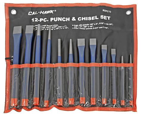 12 Pc Punch And Chisel Set