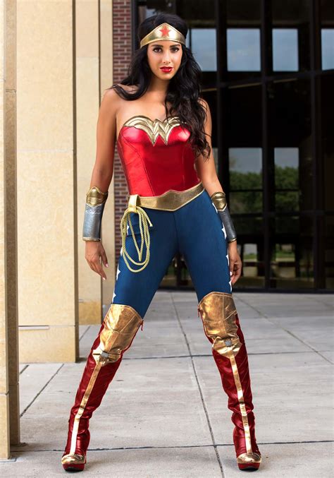 This wonder woman costume is based on the rileah vanderbilt version from the short film by rainfall films. DC Comics Wonder Woman Adult Costume