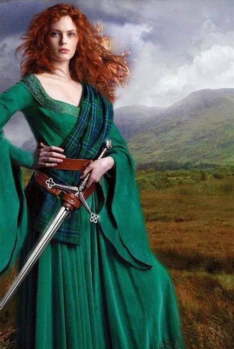 Lady of Scotland Savaşçı kadın Kızıllar Kadın olmak
