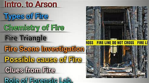 Arson Investigation Forensic Science Youtube