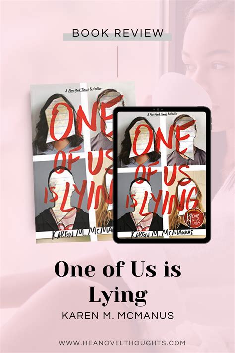 One Of Us Is Lying By Karen M Mcmanus Hea Novel Thoughts