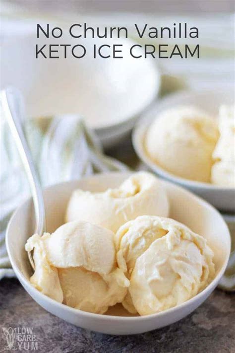 The best way to soften ice cream is to let it sit out at room temperature for about 15 minutes or in the refrigerator for 30. Vanilla Keto Ice Cream Recipe Using No Churn Method | Low ...