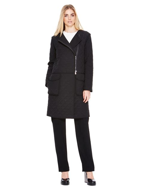 Dkny Plus Size Singlebreasted Belted Trench Coat In Black Lyst