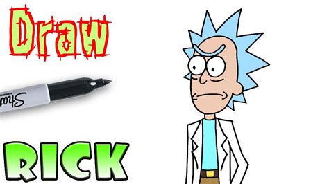 Learn How To Draw Rick From Rick And Morty Rick And Morty Step By B52