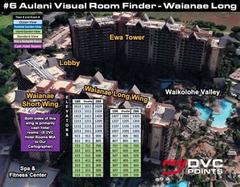 Aulani Visual Room Finder My Dvc Points