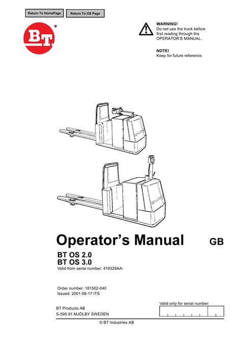 bt forklift os 2 0 os 3 0 operator manual pdf