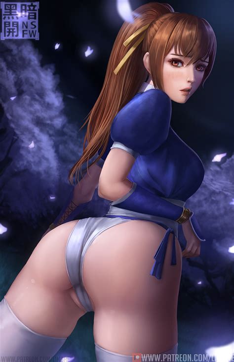 Limgae Kasumi Doa Dead Or Alive 1girl Ass Brown Eyes Brown Hair