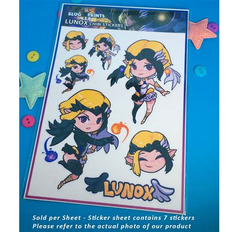 Lunox Waterproof Sticker Sheet Shopee Philippines