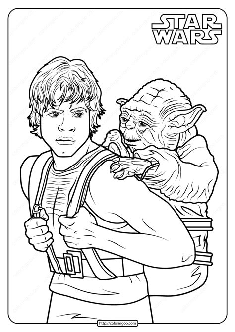 Click the master yoda coloring pages to view printable version or color it online (compatible with ipad and android tablets). Printable Star Wars Luke and Yoda Coloring Pages