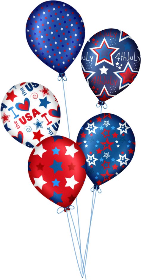 4th of july png images: HAPPY 4 DE JULHO | Balloons, 4th of july, Happy 4 of july