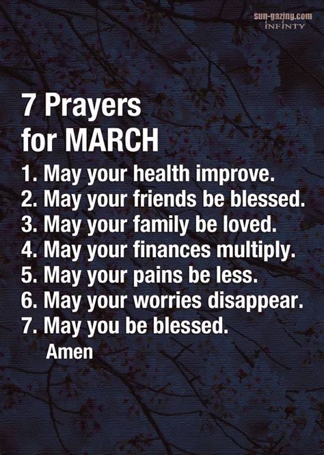 The 7 Prayers For March Pictures Photos And Images For Facebook