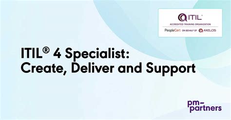 Itil 4 Specialist Create Deliver And Support Course And Exam