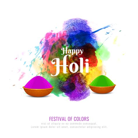 Abstract Happy Holi Colorful Festival Background Design 277376 Vector
