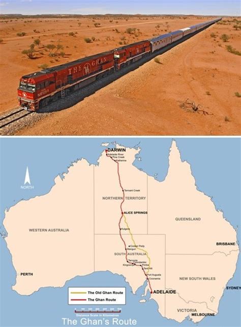 The Ghan Train Travel By Rail Between Adelaide Alice Springs And